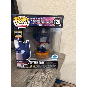 New Funko POP! Retro Transformers Optimus Prime #120 Lights Sounds Exclusive
